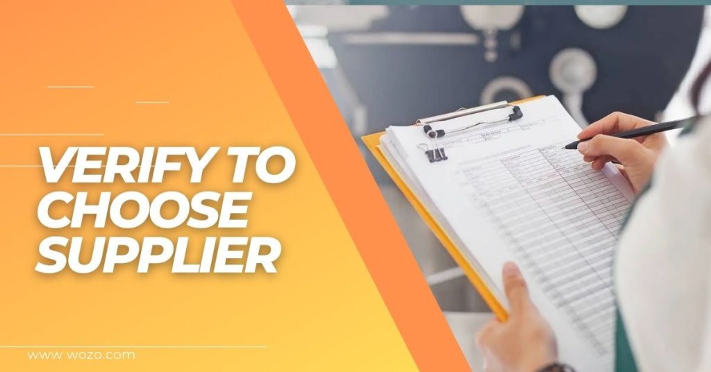 Verify to choose Supplier