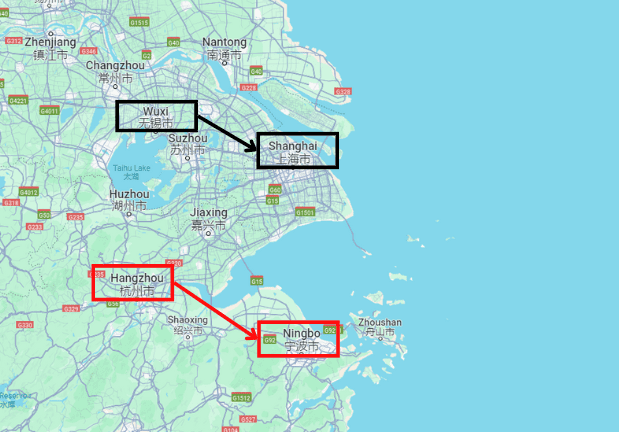 choose the nearest port