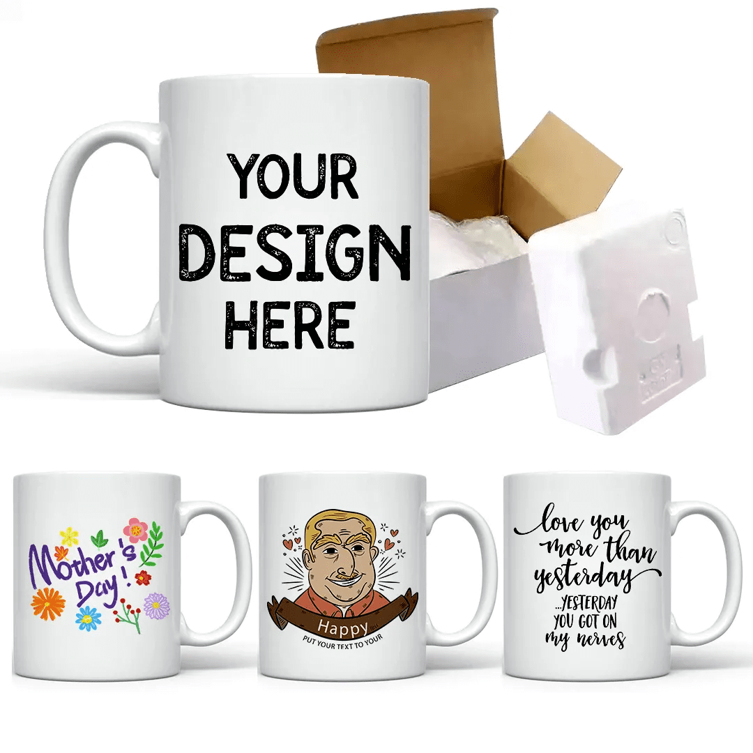 customizing the mugs