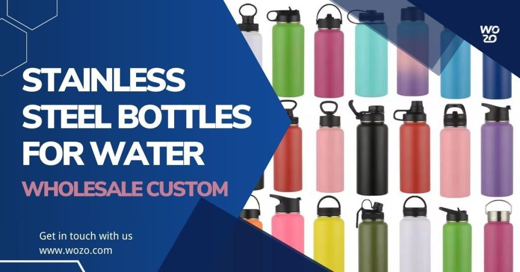Stainless steel bottles for water