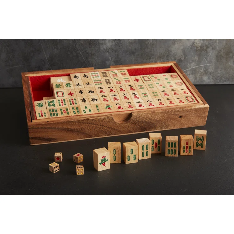 Luxury Wooden Mahjong Sets- wozo sourcing